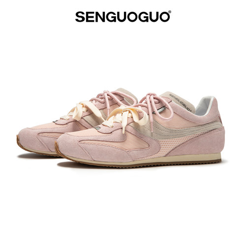 森果果阿甘鞋/粉色德训鞋夏季