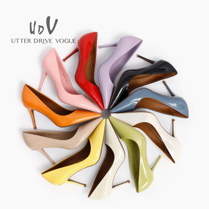 马卡龙色单鞋UDV气质时装