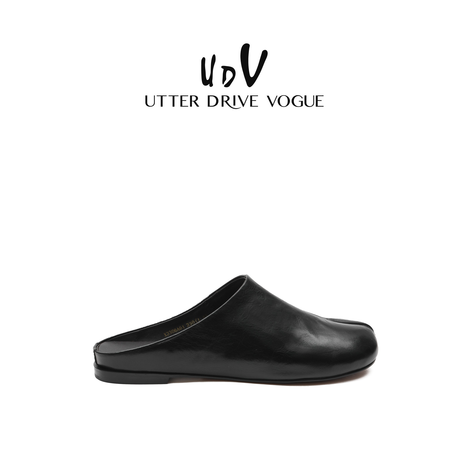 UDV2026春简约风真皮勃肯鞋女黑色包头拖鞋平底半拖鞋外穿懒人鞋,女鞋,包头拖,淘宝优惠券,粉丝福利购,淘宝优惠卷
