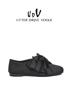 UDV豹纹蝴蝶结平底芭蕾舞鞋女2025夏季新款复古优雅单鞋设计感