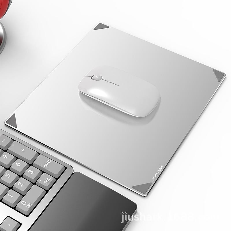 九鲨铝合金鼠标垫双面