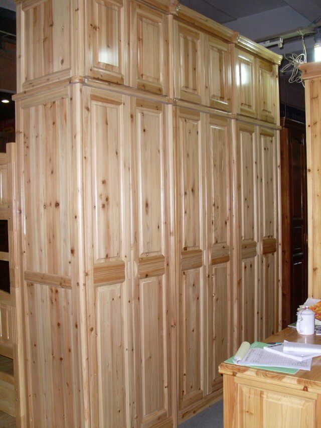 直销卧室家具全拆装型实木加厚六门加顶衣柜全杉木加高衣柜yl8160