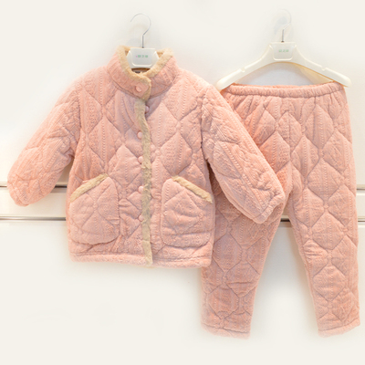 保暖夹棉家居服精雅简约冬季