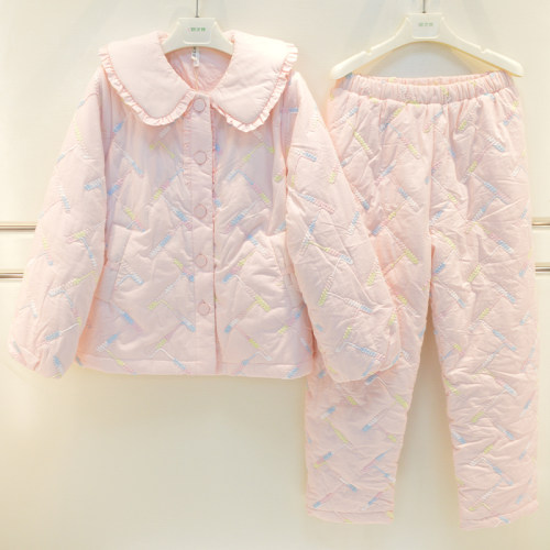 厚保暖时尚日系棉袄家居服