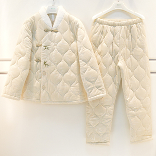 安之伴睡衣2026冬季女士单面欧利绒剪花竹叶花家居服