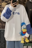 2021春季海报风大码男宽松圆领文字印花嘻哈卫衣WY22限，男装卫衣，电商A089-1