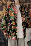 2021春季新款海报风碎花衬衫男抖音ins复古长袖衬衣CS06，男装衬衫，电商A089-1