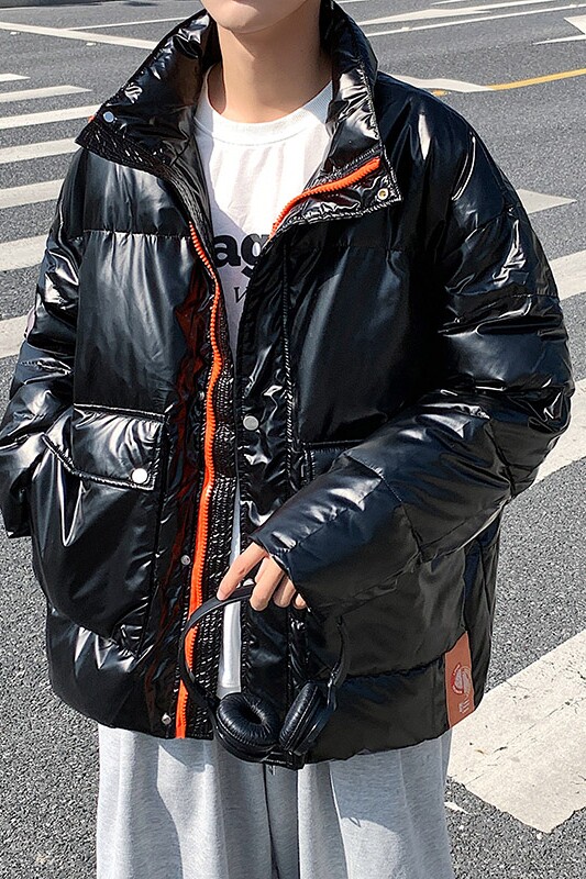 现货3000件男士羽绒服男短款2021新款亮面立领yr902限,男装羽绒服,电商A089-1