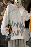 2021春季港风海报风卫衣男圆领套头印花潮流大码衣服WY02，男装卫衣，电商A089-1