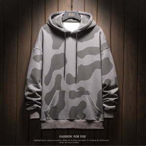 木板日系卡通花卫衣男秋季休闲宽松百搭套头衫WY51 限98,男装卫衣,电商A089-1