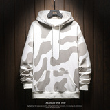 木板日系卡通花卫衣男秋季休闲宽松百搭套头衫WY51限98，男装卫衣，电商A089-1