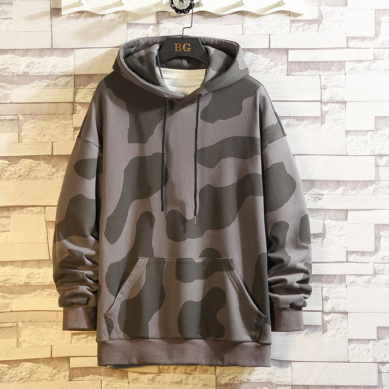 白墙ins原宿风休闲连帽卫衣男秋季百搭宽松帽衫WY51限98，男装卫衣，电商A089-1