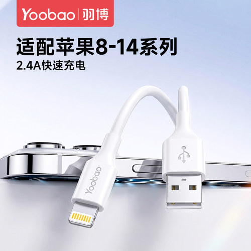 羽博2米USB转lightning数据线