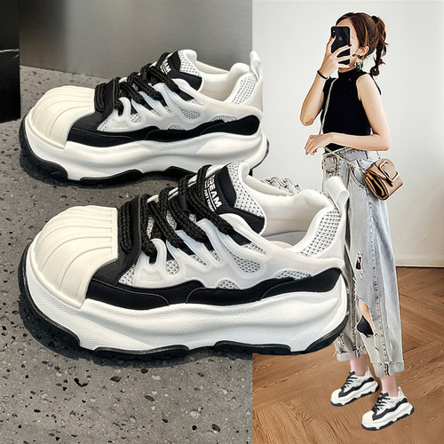 贝壳头老爹鞋女2026春季新款百搭