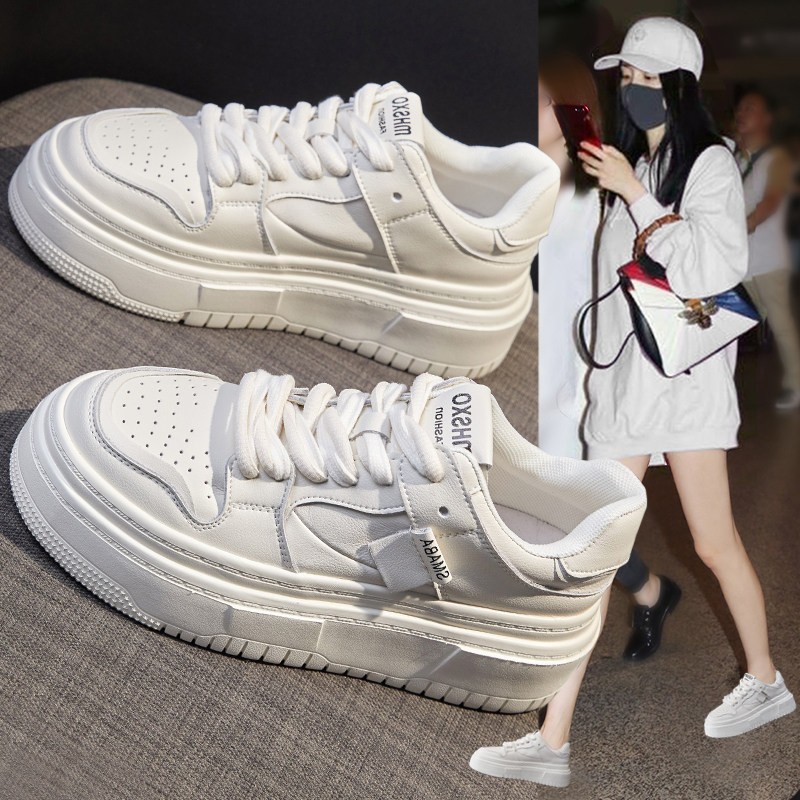 厚底松糕小白鞋女2026年秋季新款
