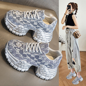 女2026春季 新款 爆款 欧货满钻老爹鞋 厚底小个子增高轻便运动休闲鞋