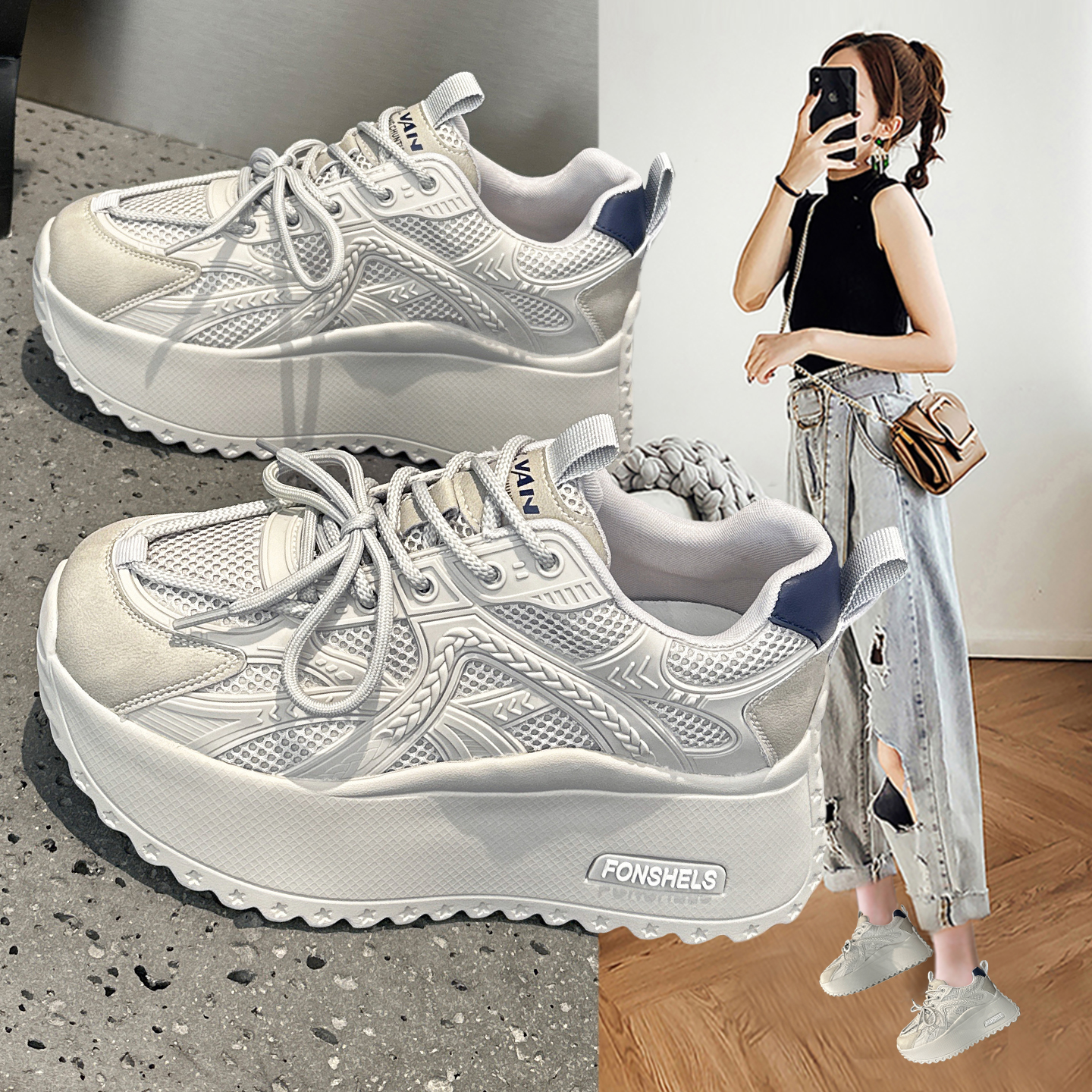 欧洲站阿甘老爹鞋女2025秋季新款