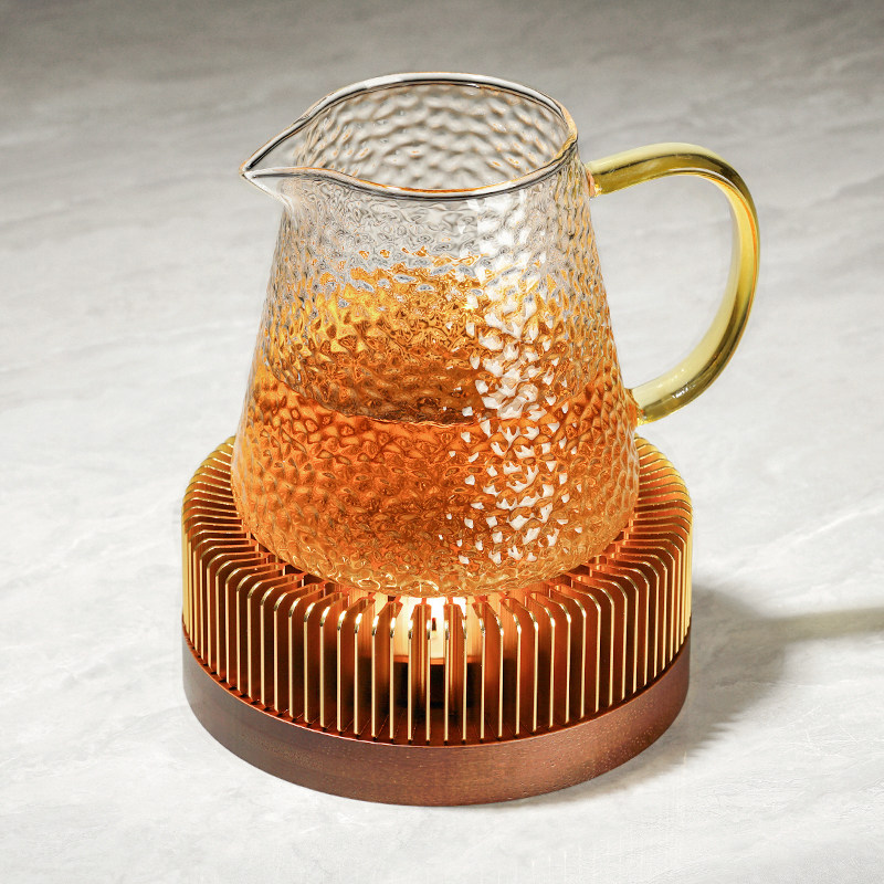 餐厅暖茶炉茶壶底座温茶煮茶器花茶保温提梁壶商用蜡烛加热温茶器