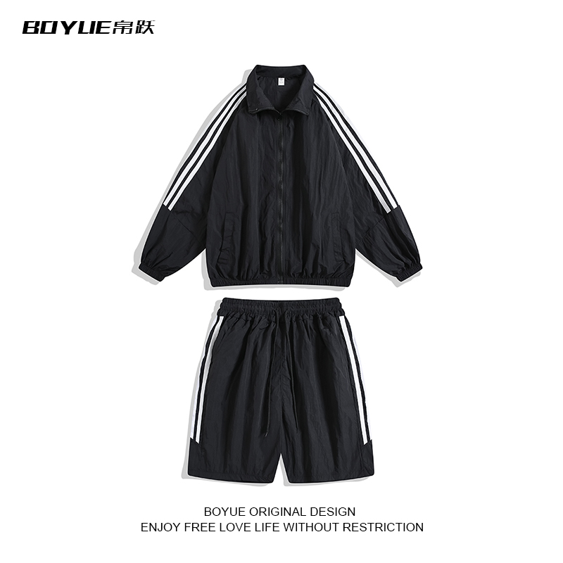 BOYUE帛跃拼接条纹防晒套装