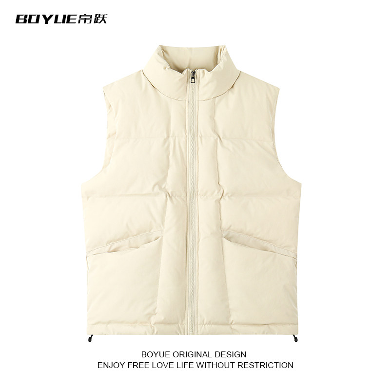 BOYUE帛跃冬季纯色百搭棉服马甲叠穿青少年休闲运动男女背心外套,男装,常规马甲,淘宝优惠券,粉丝福利购,淘宝优惠卷