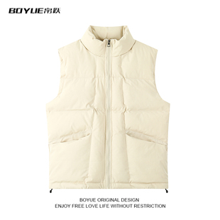 BOYUE帛跃冬季纯色百搭棉服马甲叠穿青少年休闲运动男女背心外套