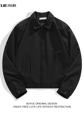 BOYUE帛跃高级感痞帅正肩行政夹克男女港风潮牌百搭垫肩西装外套