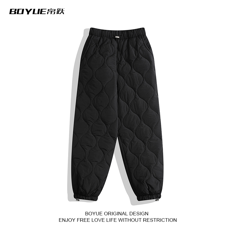 BOYUE帛跃重磅夹棉加厚束脚裤
