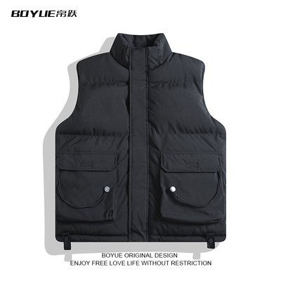 BOYUE帛跃立领工装保暖棉服马甲