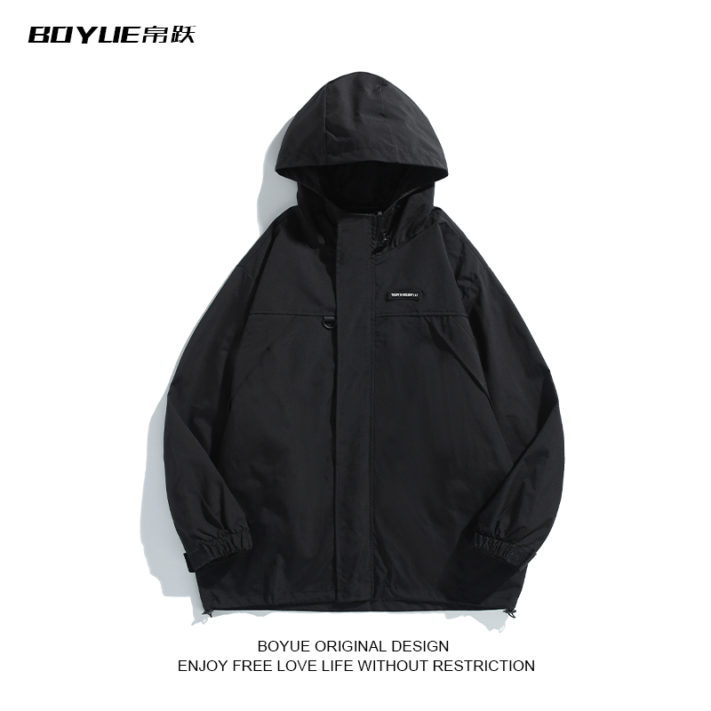 BOYUE帛跃连帽冲锋衣防水防风