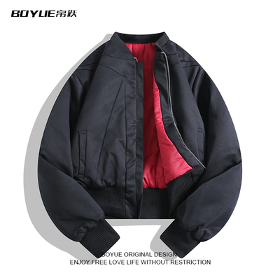 BOYUE帛跃短款加厚男棒球服外套