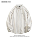 BOYUE帛跃条纹长袖 春秋学生日常防晒通勤简约休闲薄外套男女 衬衫