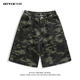 复古工装 迷彩牛仔短裤 嘻哈伐木vibe个性 BOYUE帛跃美式 五分裤 男女