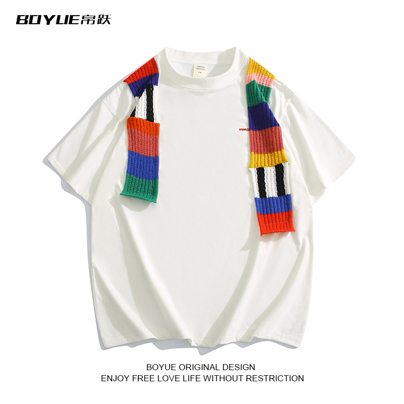 BOYUE��Ծʱ�и߼���ײɫƴ��Բ������ճ��ٴ��������T������Ů 43.91Ԫ