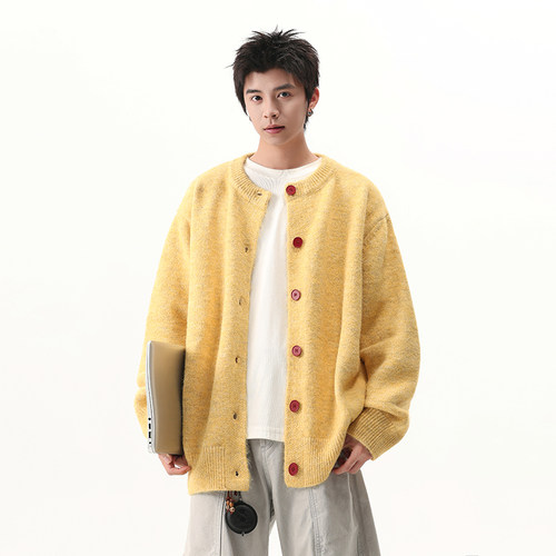 BOYUE帛跃日系慵懒风开衫北极绒