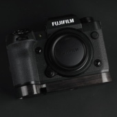 适用于富士XH2 黑檀木实木手柄 底座 XH2S超轻原创设计60克