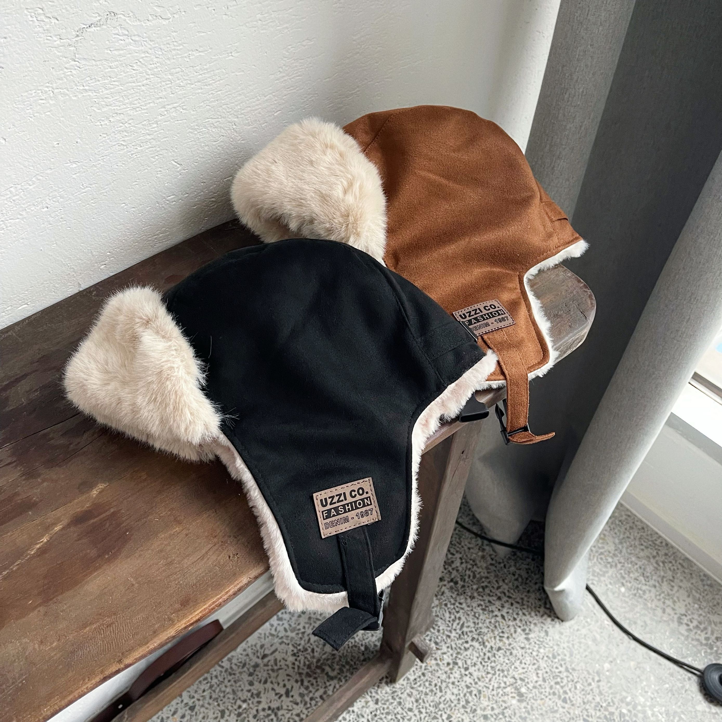 UncleYao姚叔叔/硬核保暖！里面全是毛毛麂皮绒飞行员护耳雷锋帽