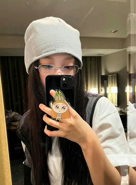 newjeans姜海粼高智感金属款眼镜