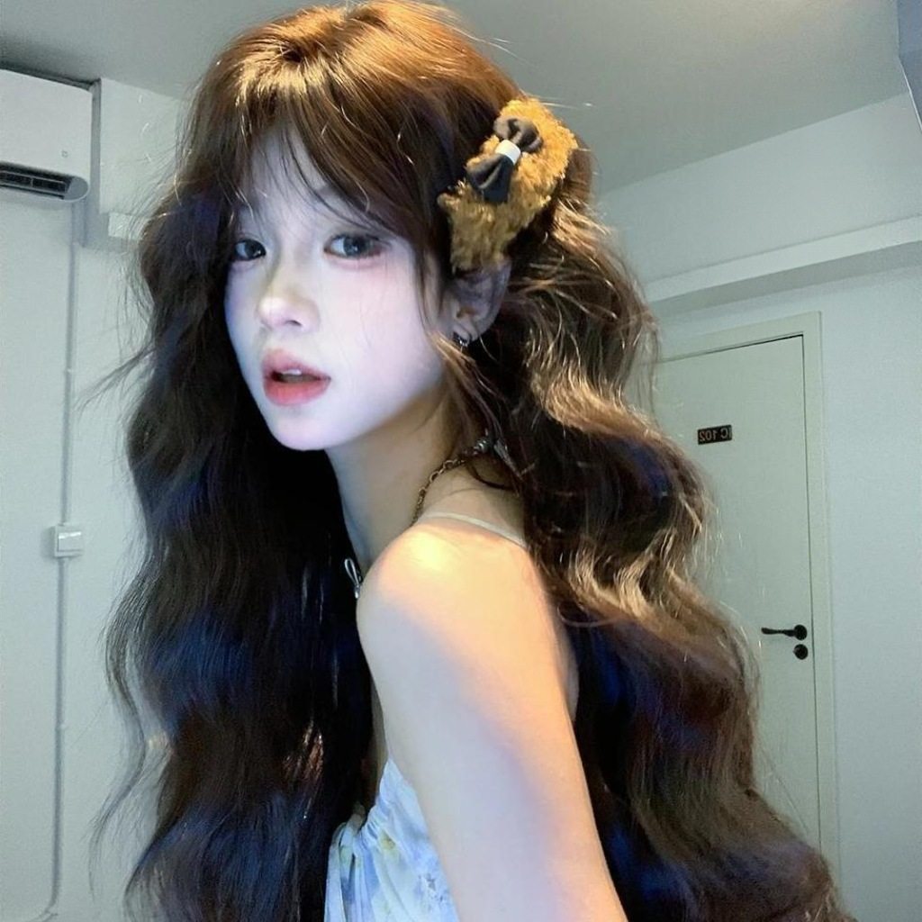 韩系假发女网红几字刘海长发Lolita水波纹时尚气质中分网红全头套,模玩/动漫/周边/娃圈三坑/桌游,lolita洛丽塔假发,淘宝优惠券,粉丝福利购,淘宝优惠卷