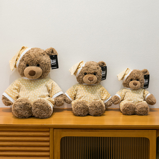 睡衣佩吉小熊毛绒玩偶公仔生日礼物送男女生泰迪熊瞌睡松弛感娃娃