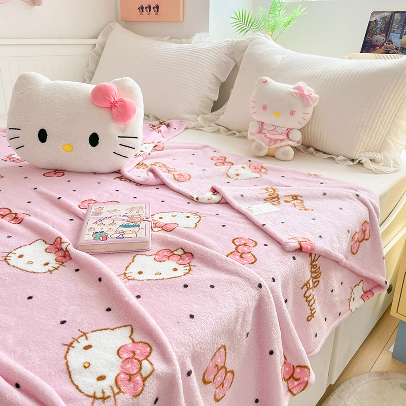 正版三丽鸥牛奶绒毛毯HelloKitty图片