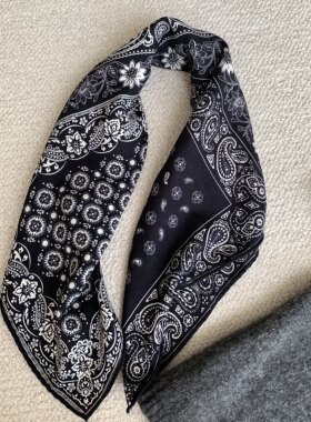 宠粉福利款 bandana丝羊毛围巾 70%绵羊毛30%桑蚕丝 65×65