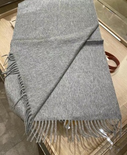 超值福利 人手两条 阿拉善水波纹100山羊绒纯色情侣围巾 超软