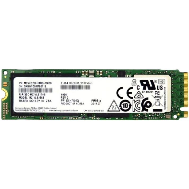 Samsung/三星 PM981aPM981a PM9A1 256G 512G 1T M.2 NVME SSD固