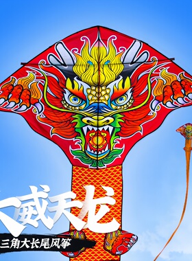 龙风筝成人大人高档大型长尾风筝好飞易飞国潮大威天龙儿童专用