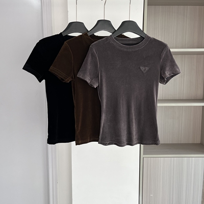 2025秋季新款圆领正肩三角牌T恤