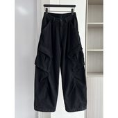 复古阔腿宽松多口袋直筒休闲裤 法式 女2025早秋新款 美式 小众工装 裤