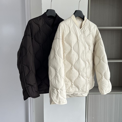 法式小众菱格女轻薄羽绒服2028冬季新款宽松百搭时尚休闲保暖外套