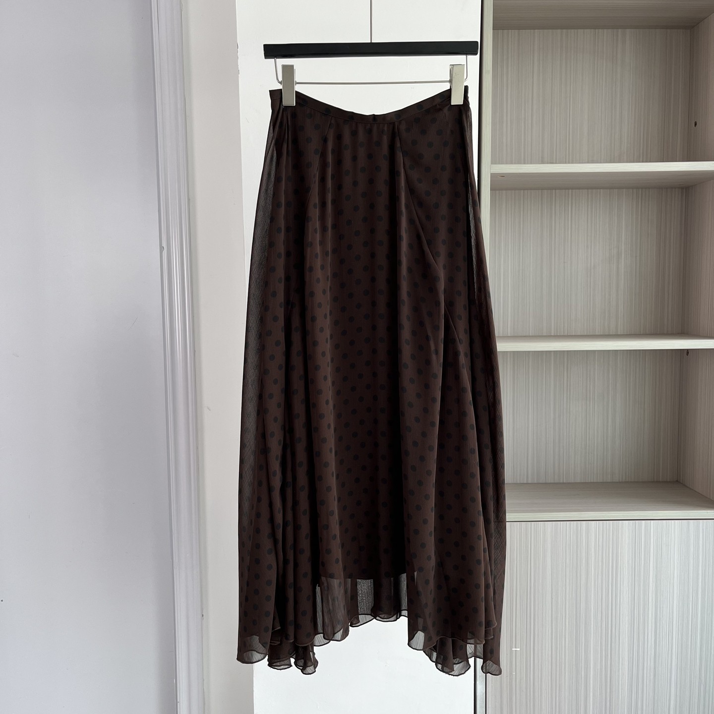 法式复古风波点网纱半身长裙女2026春季高腰A字大摆垂感不规则裙,女装/女士精品,半身裙,淘宝优惠券,粉丝福利购,淘宝优惠卷