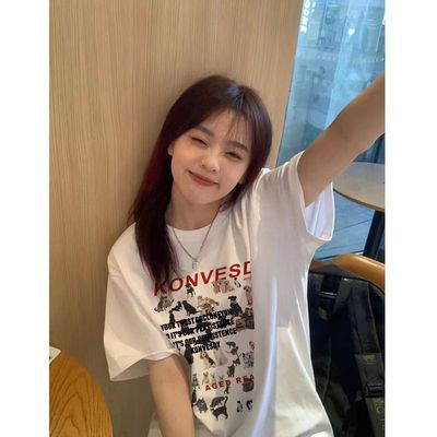 2025新款美式复古纯棉短袖T恤