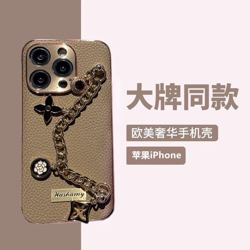 苹果16promax真皮手机壳